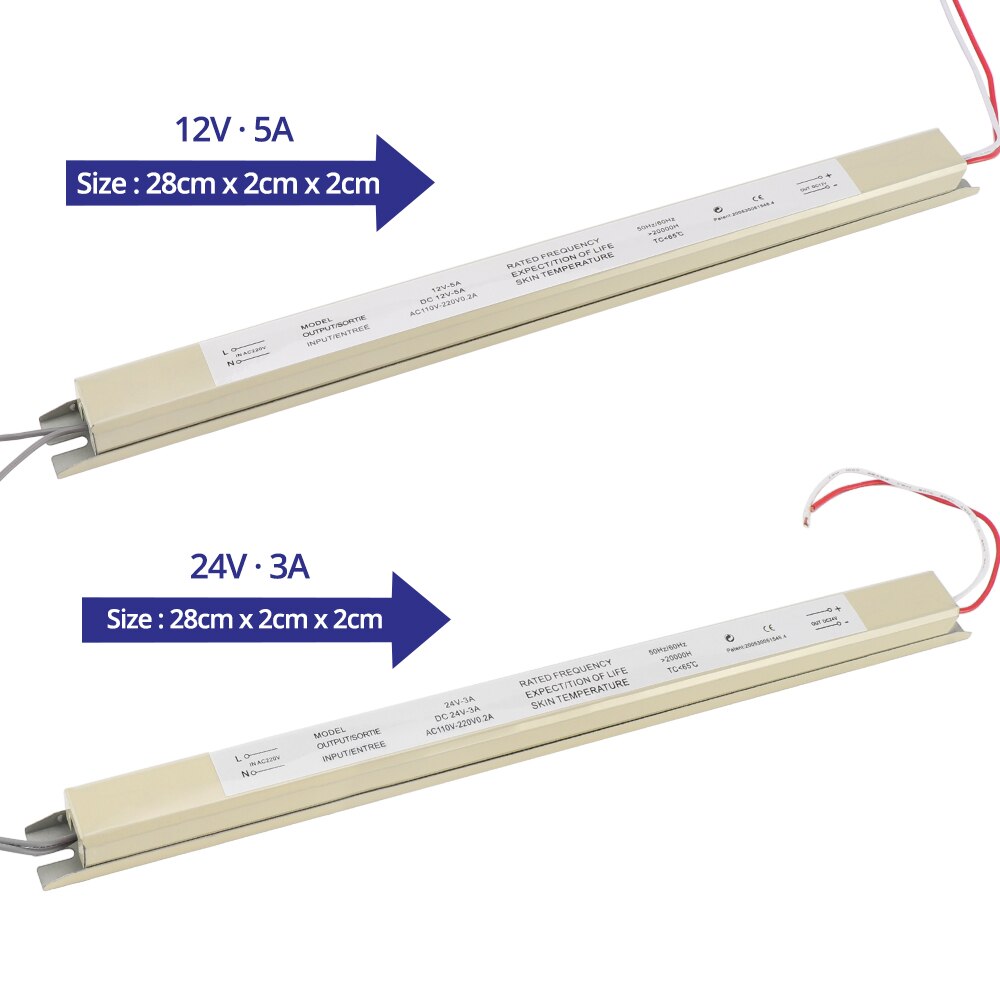 Ultradünne 12V Netzteil 1.5A 2A 3A 4A 5A Schalt LED-treiber Beleuchtung Transformator 220V 12V 24V 18W 24W 36W 48W 60W 72W
