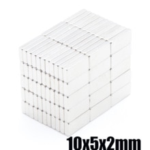 100 ~ 1000 Stuks 10X5X2Mm Cuboid Block N35 Magneten 10x5x2Neodymium Magneet 10X5X2 Permanente Ndfeb Sterke Magnetic10x5x2mm
