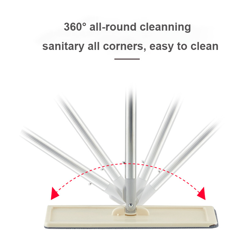 Mopa escurridor cubo con 2 uds fregona cojines 360 ° de cabeza giratoria fácil mopa plana limpiadora y cubos de Handwash libre mojado piso seco