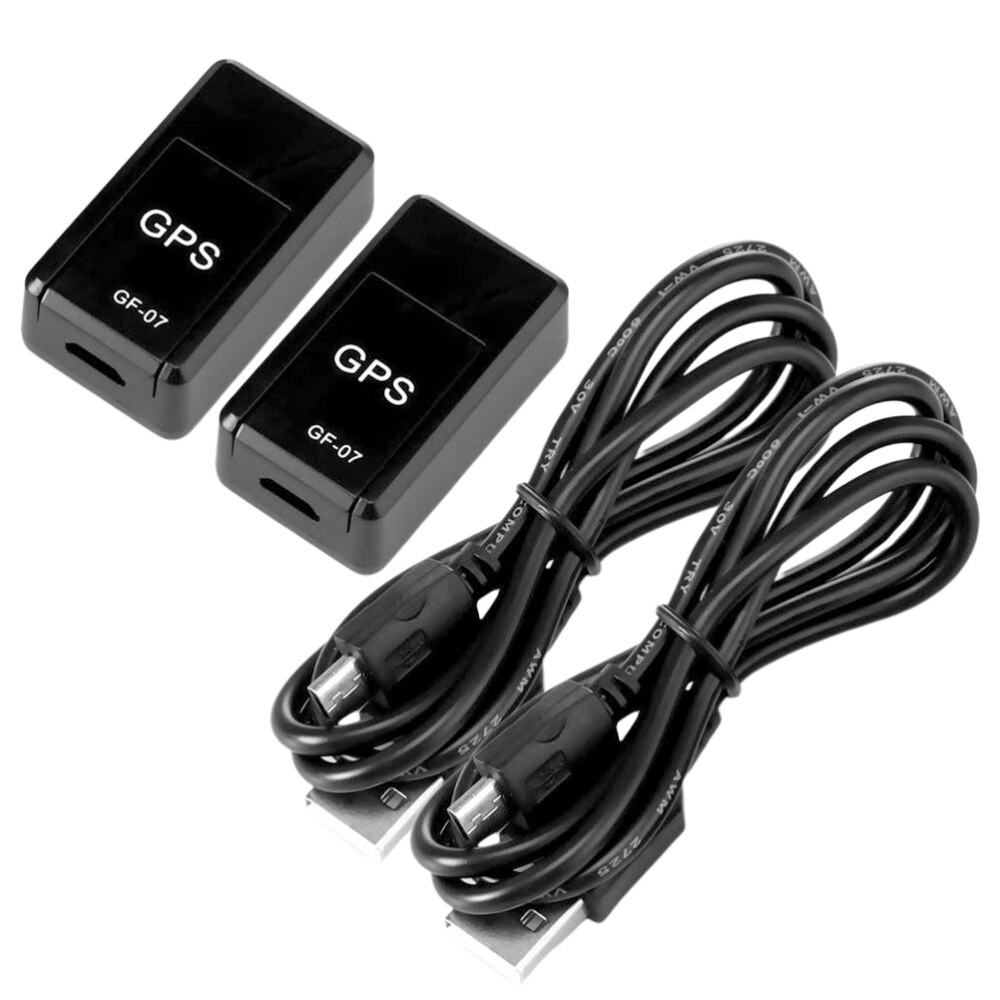 2Pcs Mini Magnetic GPS Real-Time Portable Magnetic Tracking Device GPRS Locator Global Track Query Anti-Lost Tracking(GF07)