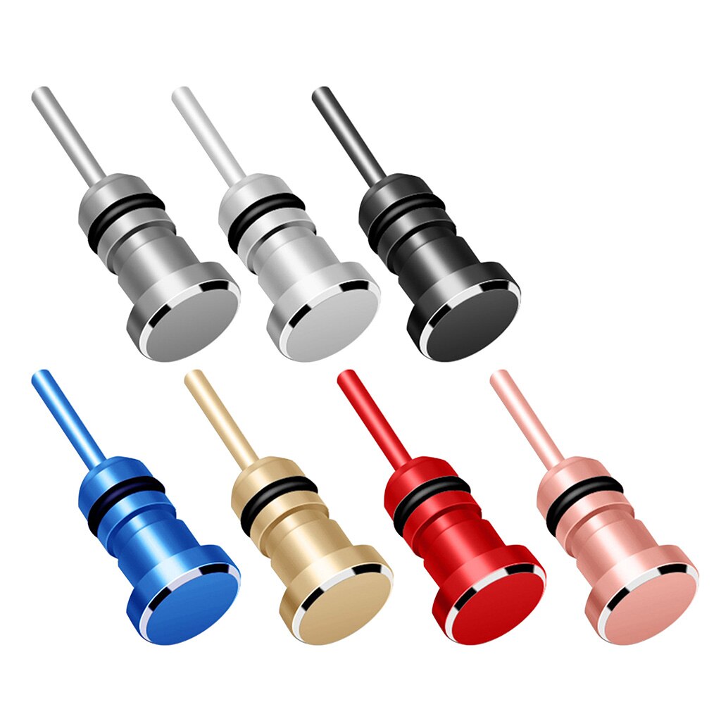 Headphone Jack Dustproof Accessories Charging Ports Protector Anti Dust Plug Portable Metal Dust Stopper Card Retrieve