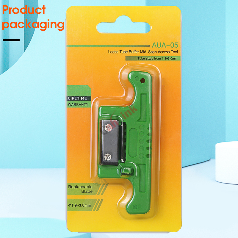 Fiber Cable Ribbon Stripper FTTH Fiber Optic Stripping 1.9~3mm Access ToolKit Loose Buffer Tube Stripper AUA-05