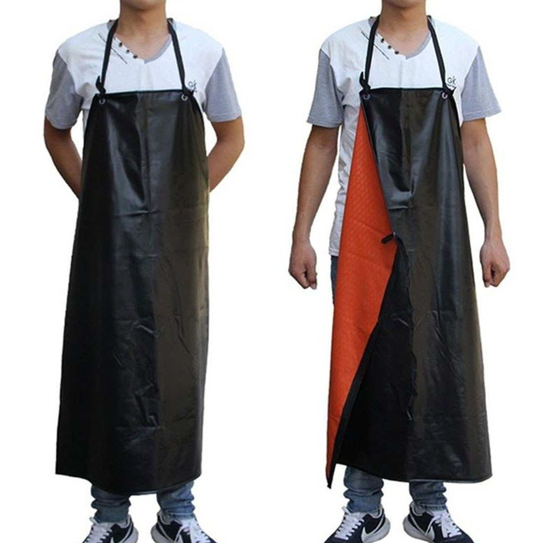 Industrial Heavy Duty Waterproof PVC Coated Apron Kitchen Fishing Butcher Apron household products