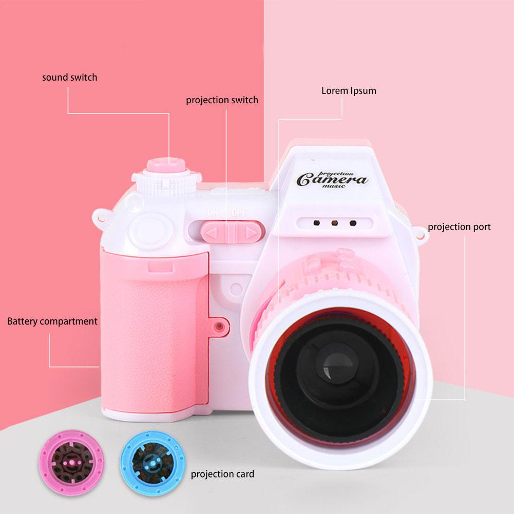 Kinderen Geluid En Licht Camera Projector Baby Vroege Onderwijs Projectie Speelgoed Met Licht Muziek Zaklamp Kerst Cadeau