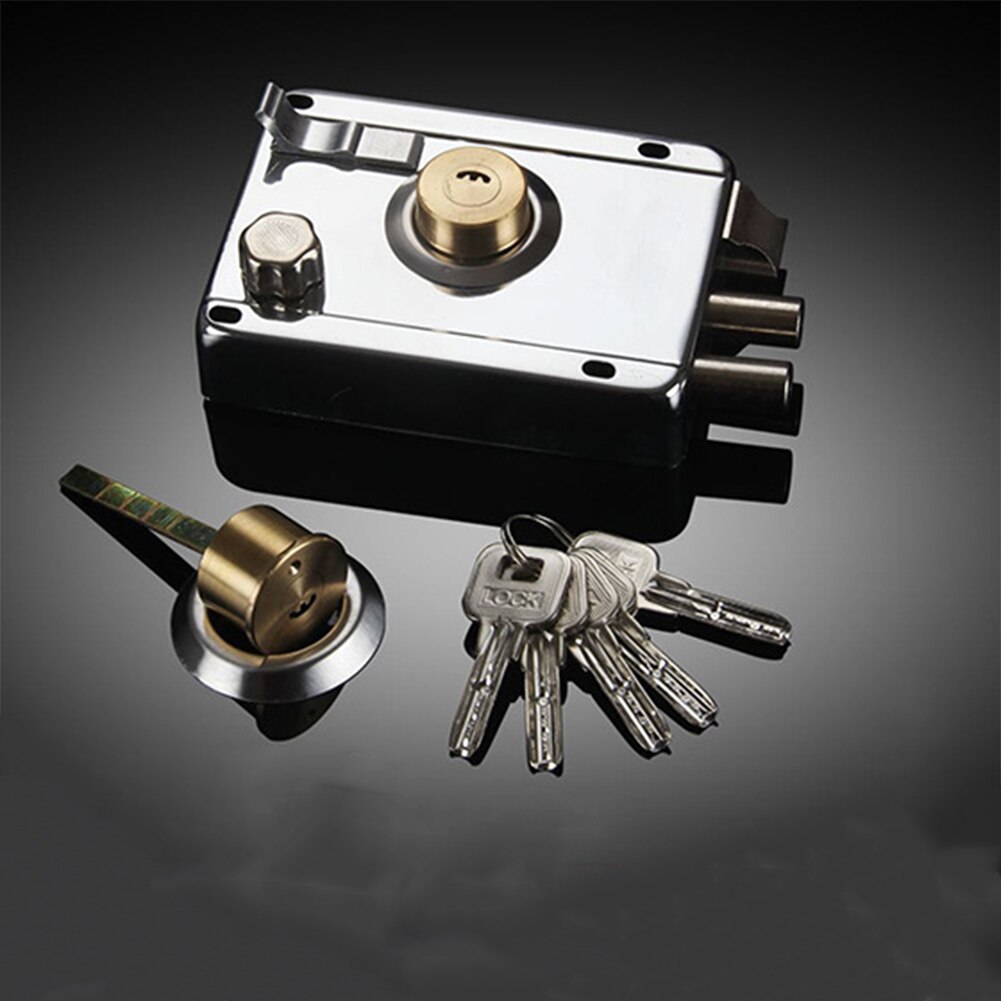 Deurslot Sterke Deadbolt Home Security Universal Exterieur Anti-diefstal Accessoire Roestvrij Staal Meerdere Verzekering Glad