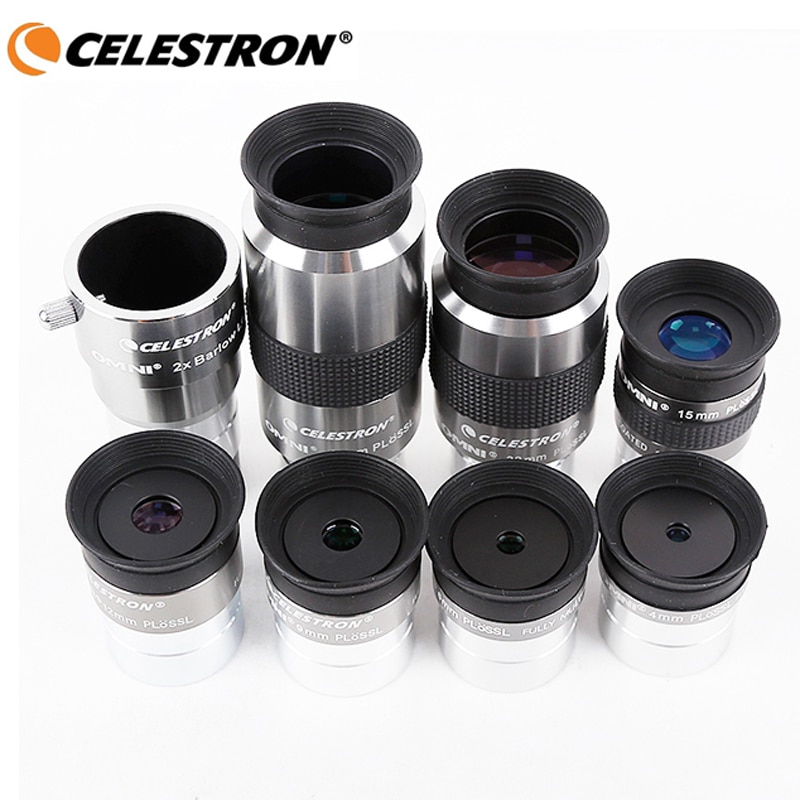 Celestron Omni 4Mm 6Mm 9Mm 12Mm 15Mm 32Mm 40Mm Oculair En Omni 2X barlow Lens Volledig Multi-Coated Metalen Astronomie Telescoop