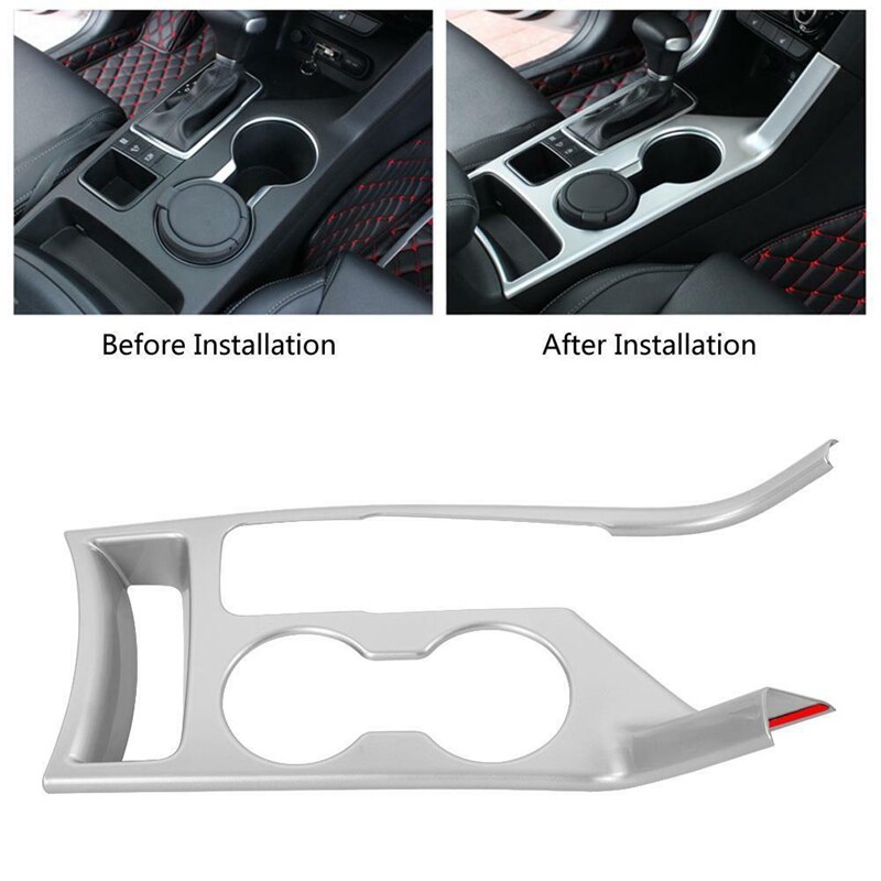 Car Interior Gear Box Panel Cover Trim for KIA Sportage 4 QL KX5 Water Cup Holder Frame Accessories