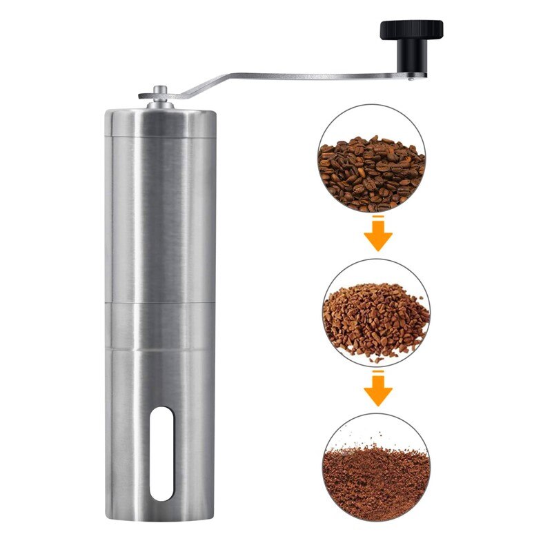 Handmatige Koffiemolen Maker Rvs Hele Bonen Braam Koffiemolen Coffeeware Voor Franse Pers Aeropress Turkse