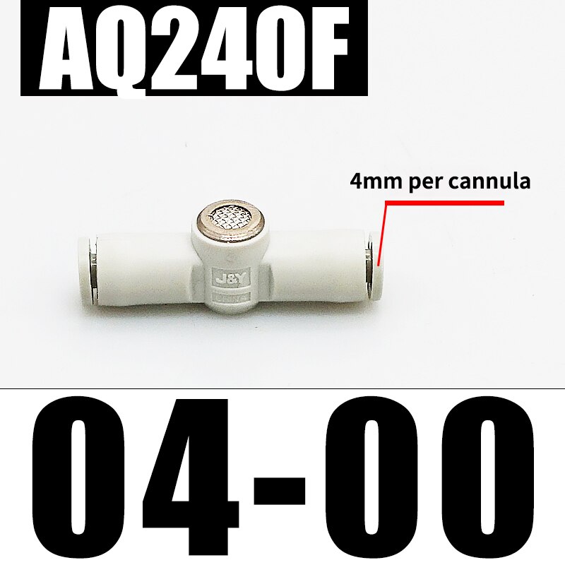 Pneumatische Quick Uitlaatklep AQ240F-04-00 04-04 Ingebouwde Uitlaat AQ340F-06-00 06-06: Transparant