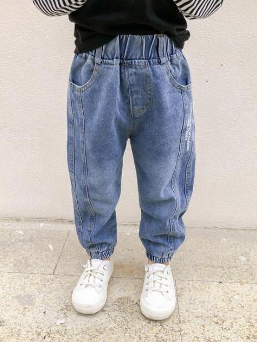 Boy Jeans For Boy Patchwork Boys Casual Cargo Pants Kids Jeans Pants School Spring Autumn Novelty Clothes For Boys 2-6 years