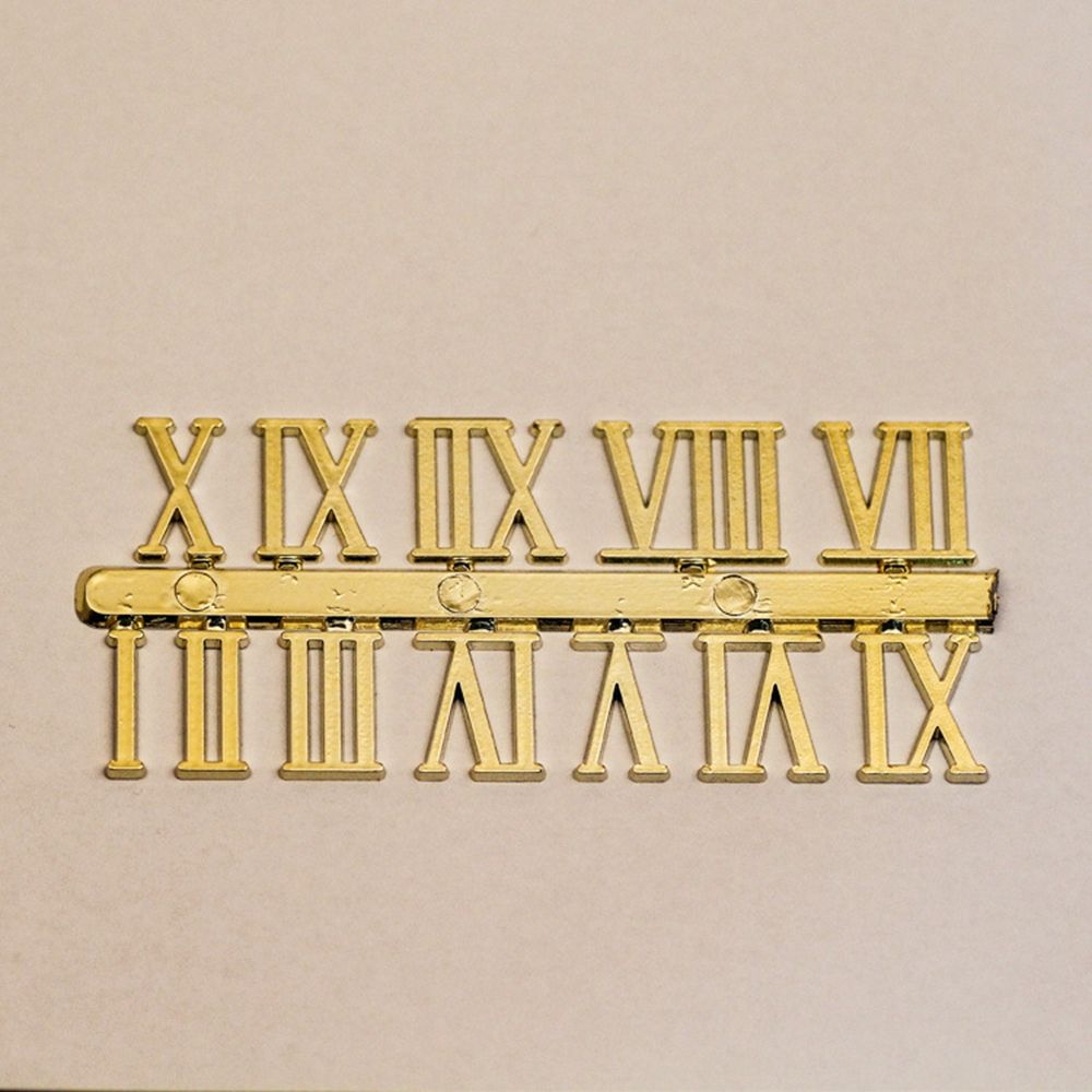 1 Set Quartz Clock Numerals Accessories Arabic Number Roman Numerals Clock Parts Handmade Material Restore Digital Repair Tools
