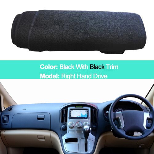 Auto Innerlijke Dashboard Cover Voor Hyundai Iload H1 H-1 H300 I800 Imax Grand Starex - Lhd Rhd dash Mat Tapijt Cape Tapijt: RHD Black