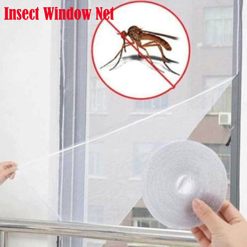 Anti-Insect Fly Bug Self-adhesive Mosquito Door Window Curtain Net Mesh Screen Protector Cool