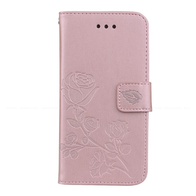 For Huawei P9 Lite Mini Case PU Leather Phone Case For Huawei P9Lite Mini Enjoy 7 SLA-L02 SLA-L22 SLA-L03 Case Flip Cover Fundas: Pink