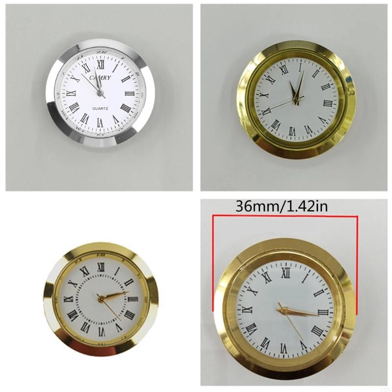 157F Reloj cuarzo Movimiento Relojes redondos para cabeza Insertar nave clásica del reloj para mujeres que usan