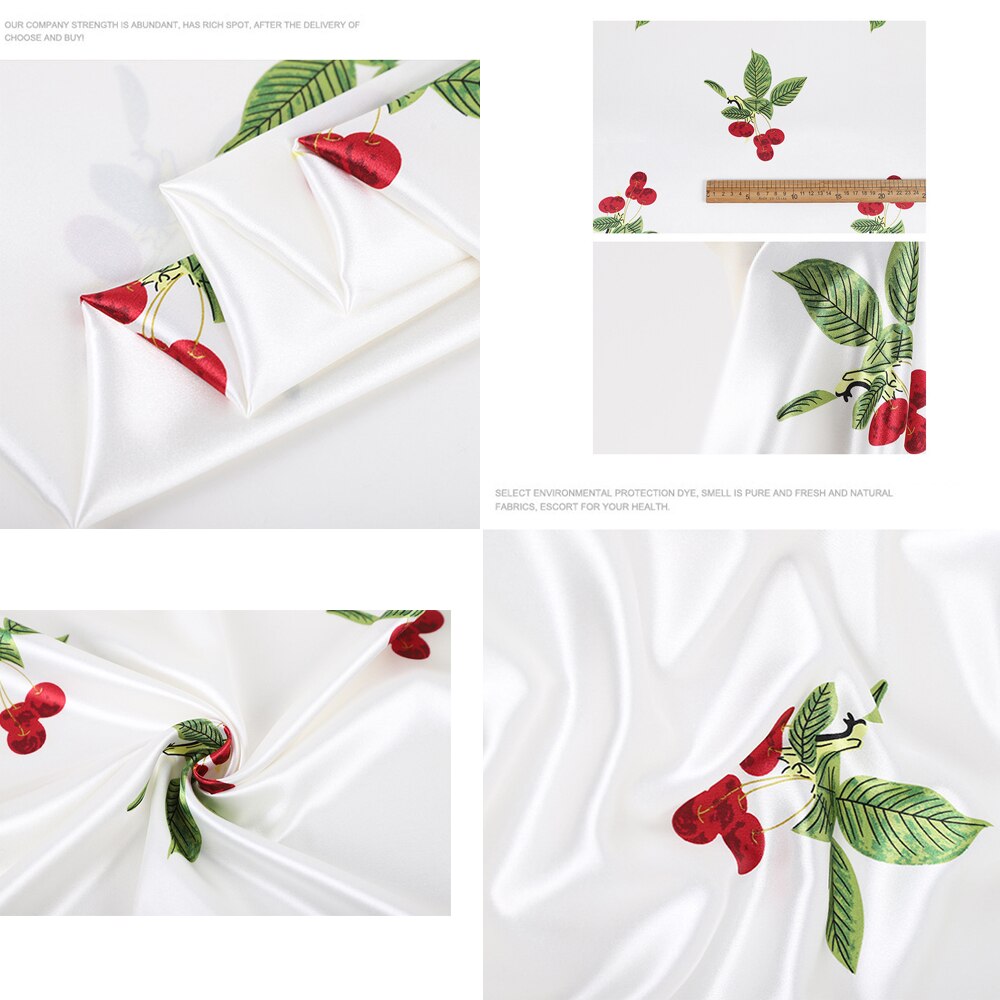 Refrigerar cetim tecido pijama pano elástico suave de seda respirável para dormir vestir vestidos de cama retalhos costura para o verão