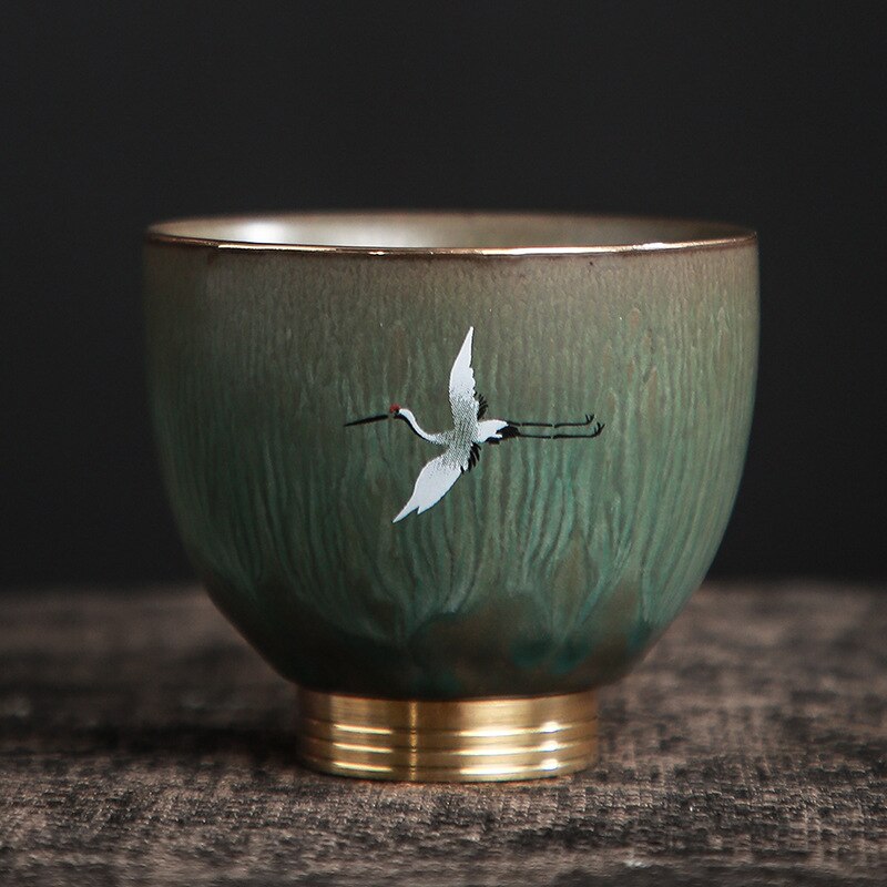 Keramische Retro Thee Kopje Thee Set Theepot Japanse Stijl Grote Master Cup Persoonlijke Enkel Kopje Thee Cup: 02