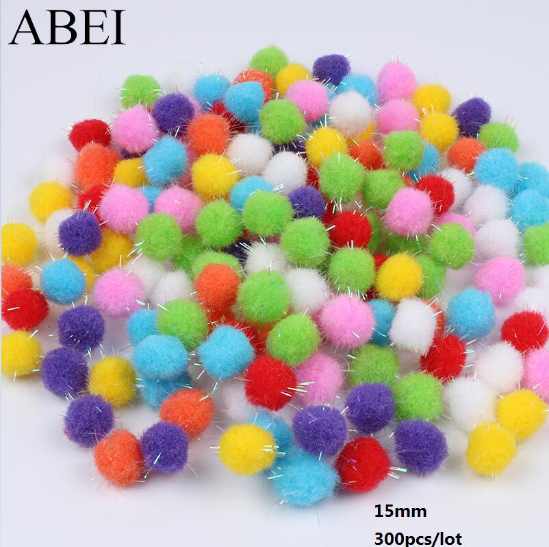 12mm 15mm 20mm Sparkly Pom Poms Glitter Tinsel Pompones DIY Sewing Garments Accessories Pompom Ball Wedding Christmas Decoration: D