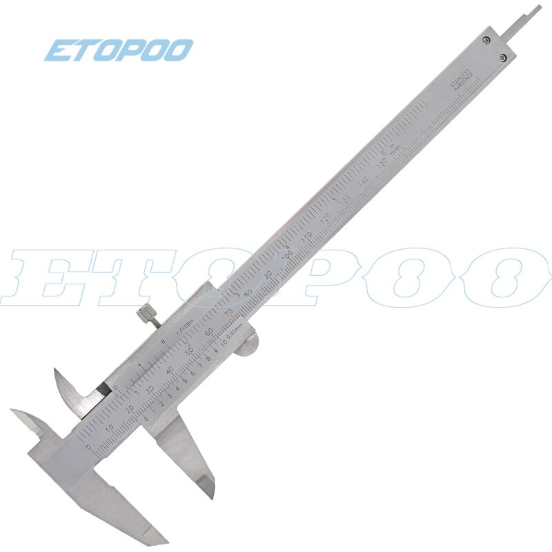 High Precision Industry Stainless Steel Vernier Caliper Mono block 0-150 0-200 300mm 0.02mm/0.05mm metric Measuring Tool