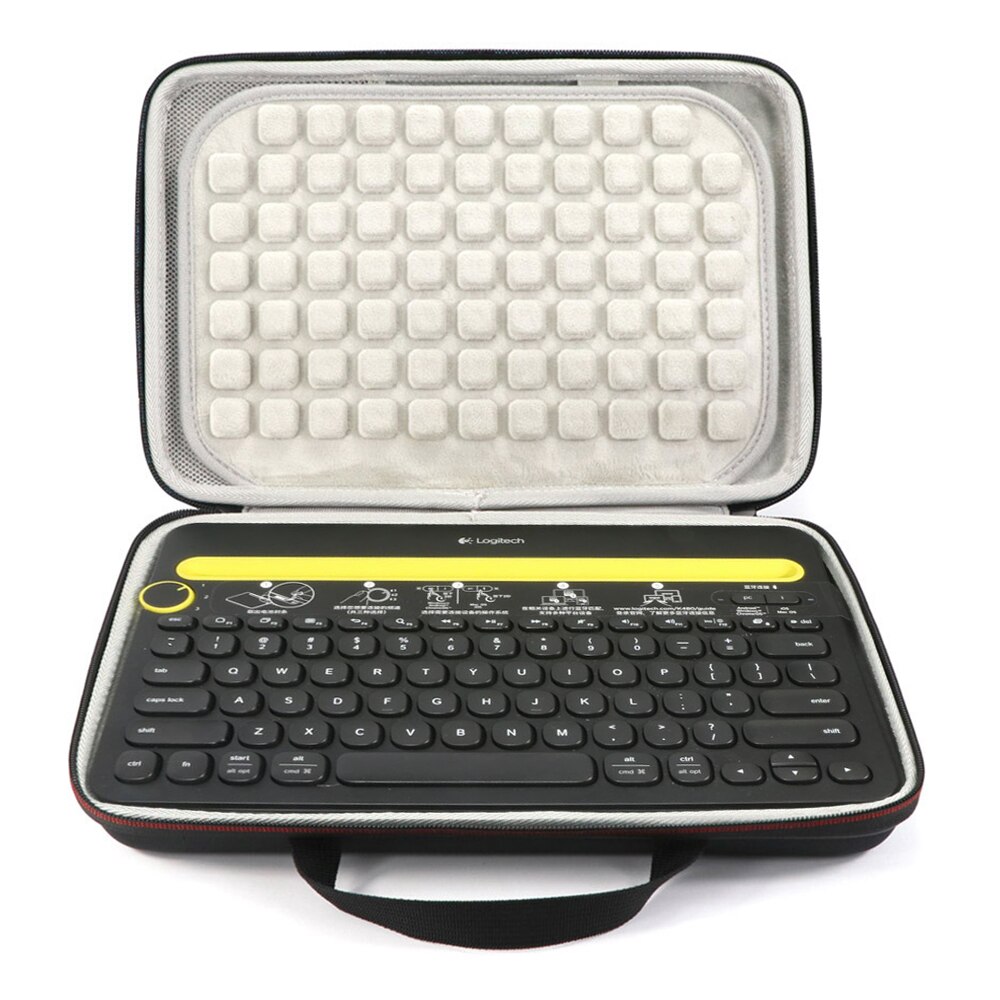 Newest EVA Hard Bag Case Cover for Logitech K480 Bluetooth Multi-Device Keyboard - Travel Protective Carrying Storage Box