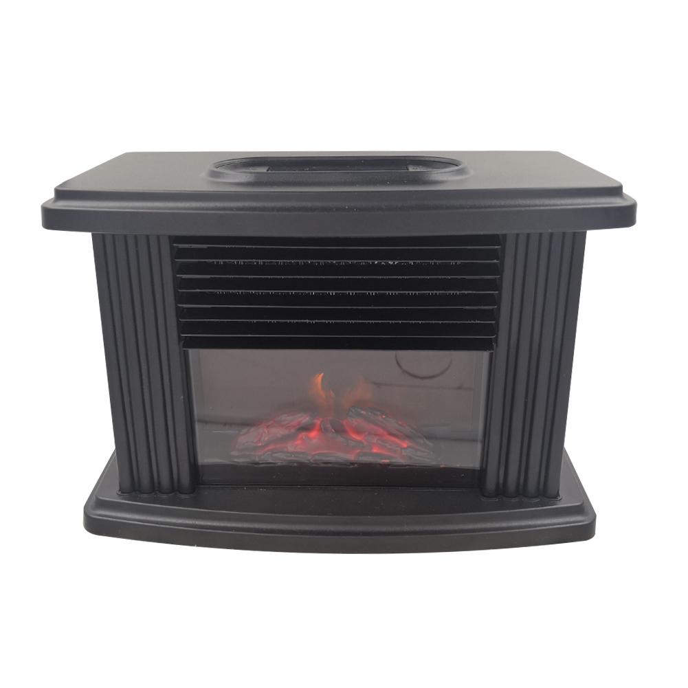 Mini Electric Fireplace Stove Heater Portable Tabletop Indoor Space Remote Control Heater Winter Warmer 1000W EU Plug: Default Title