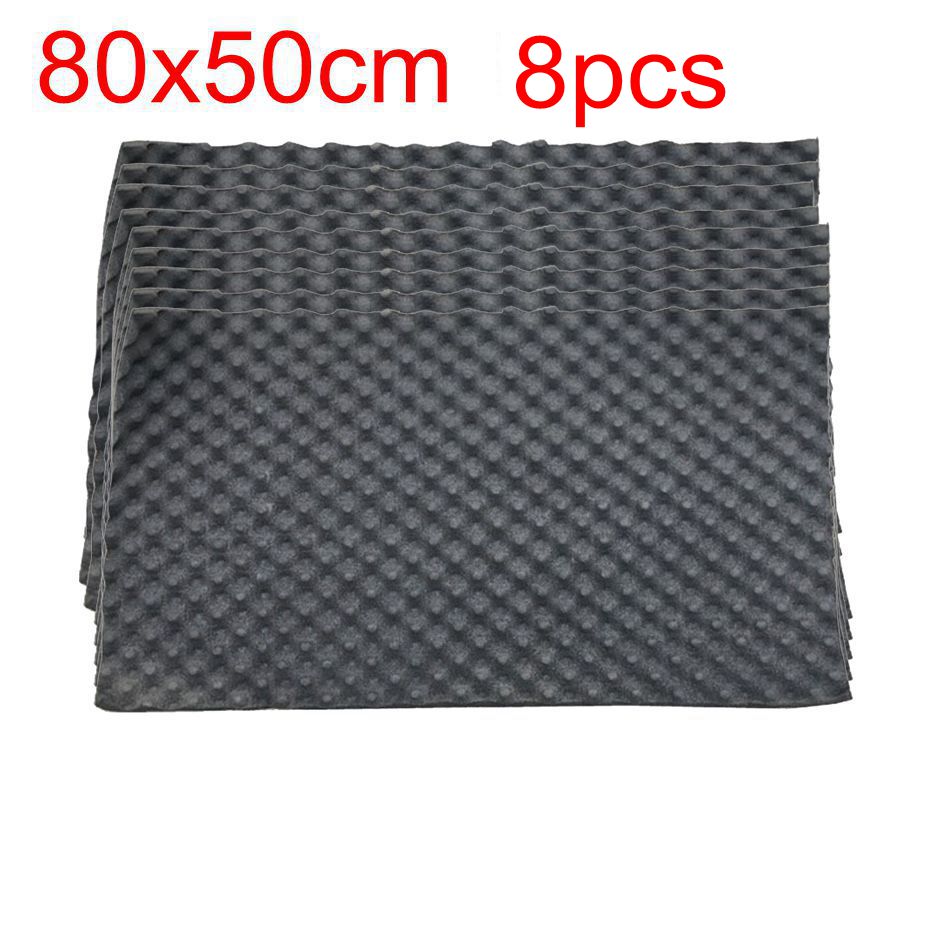 80cmx50 Studio Geluid Akoestische Absorptie Auto Heatproof Golf Schuim Deadener Auto Deur Geluiddichte Katoen Isolatie
