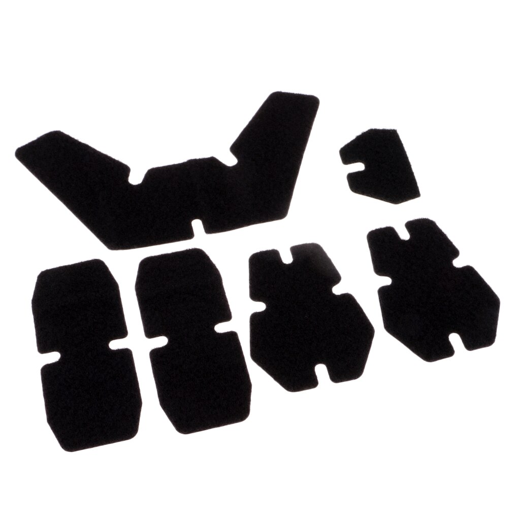 5Pcs Game Helm Sticker Patch Set Voor WST-AF Helmen: Black