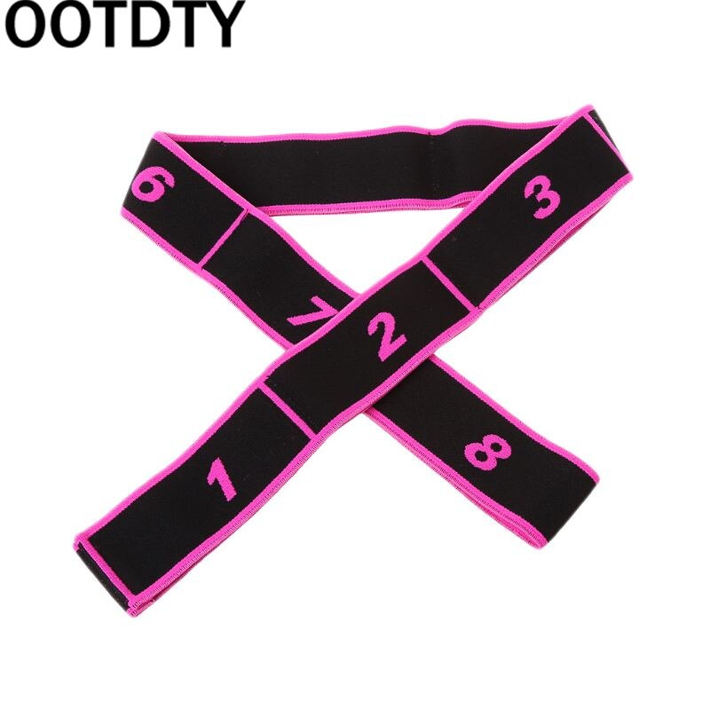 Children Latin Dance Training Bands Pilates Yoga Stretch Fitness Elastic Band: Rose red