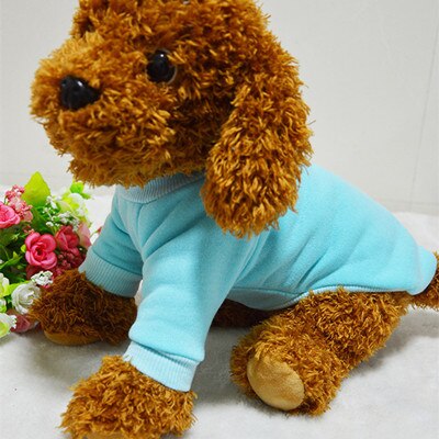 Winter Dog Clothes Warm Yorkies clothes Small Dog Cotton Outfit Pet Clothes Vest Coat Puppy Jacket for Chihuahua 23S2: Blue / S