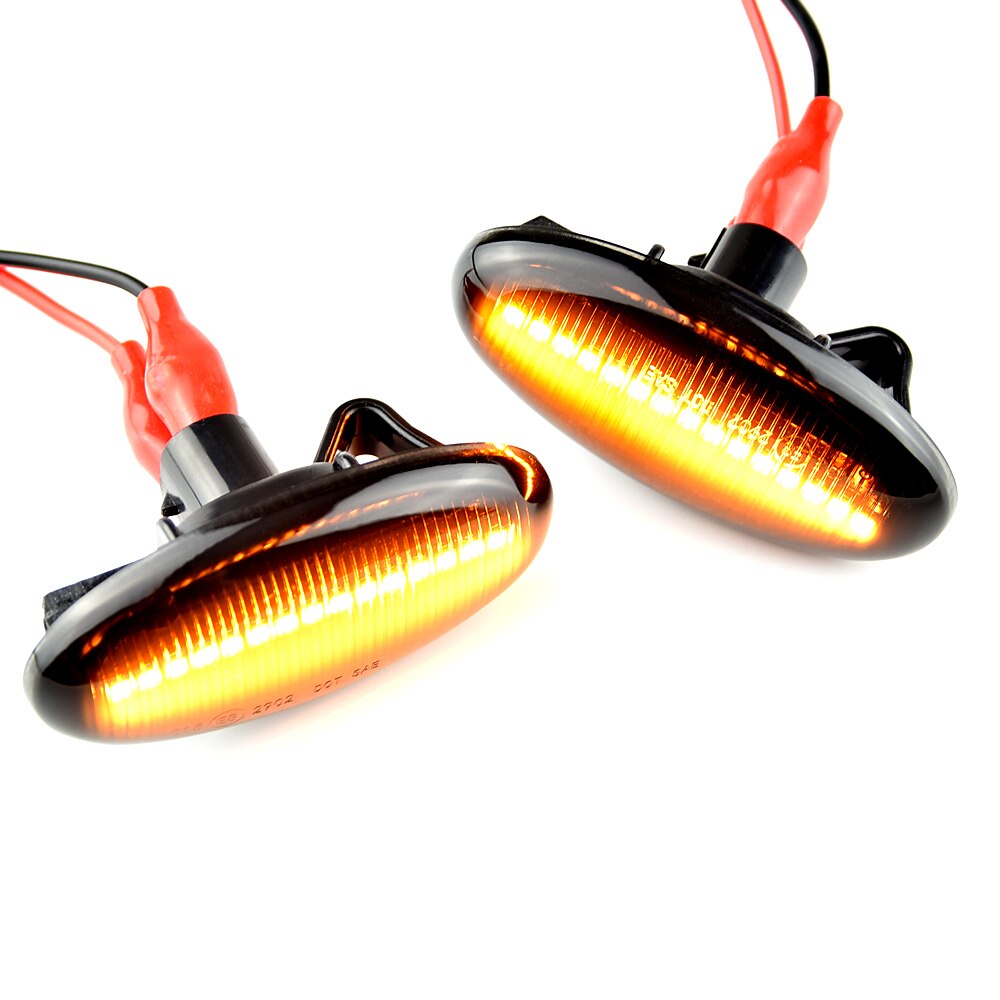 2 pièces LED clignotant dynamique côté marqueur lumière séquentielle clignotant pour Mazda 2 pour Mazda 3 5 6 BT-50 MPV