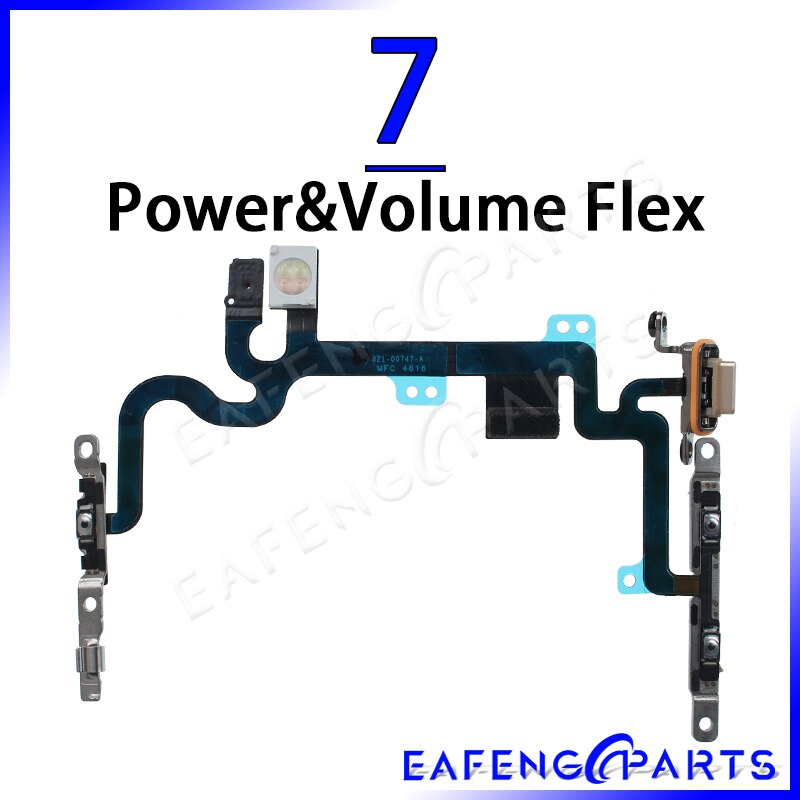 Cable de interruptor para iPhone 5, 5C, 5S, SE, SE2020, 6, 6S, 7, 8 Plus, 6plus, 6splus, 7plus, 8plus: 7 Power N Volume