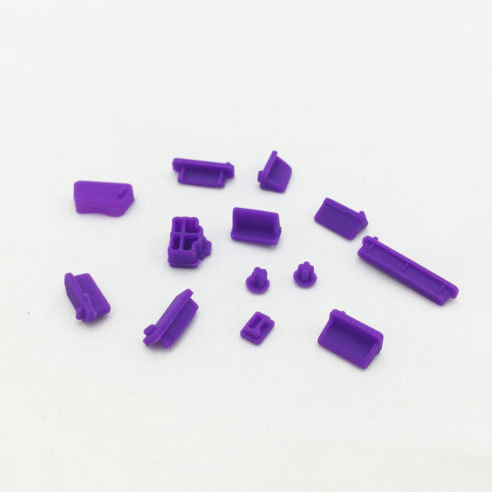 Universal Notebook Usb Silicone Anti Dust Plug16pcs Laptop Dustproof Stopper Dust Plug Usb Computer Interface Waterproof Cover: PURPLE