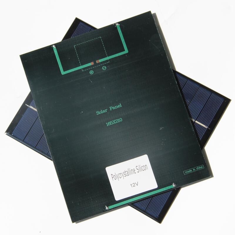 5.2w 12v solceller polykristallina solpaneler gör det själv-panel solenergi batterisystem laddare 165 x 210 x 3 mm