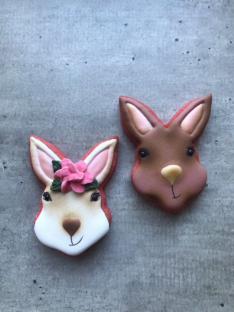 KENIAO Spring Easter Bunny Face Cookie Cutter 8.8*7.3cm Biscuit Fondant Pastry Sandwich Mold Stainless Steel Large Cooki Mold