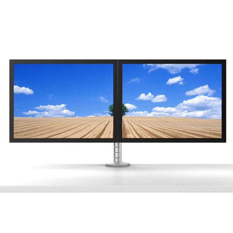 OA-4 Aluminum Alloy Dual Monitor Holder Full Motion Monitor Mount Support Arm Stand Base