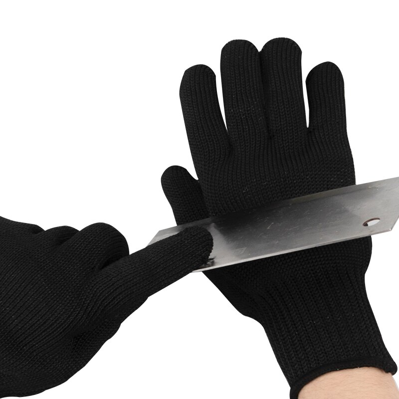 Chef's special gloves for cutting vegetables cooking anti-cutting black technology cut not broken anti-cutting with steel wire d