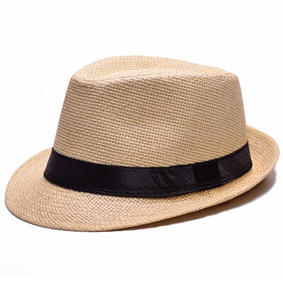 EAGLEBORN Straw Cap Man Women Formal Jazz Caps Male Panama Hats Beach Sun Hat Man Trendy Cowboy Dance Fedora hat Casquette: Yellow