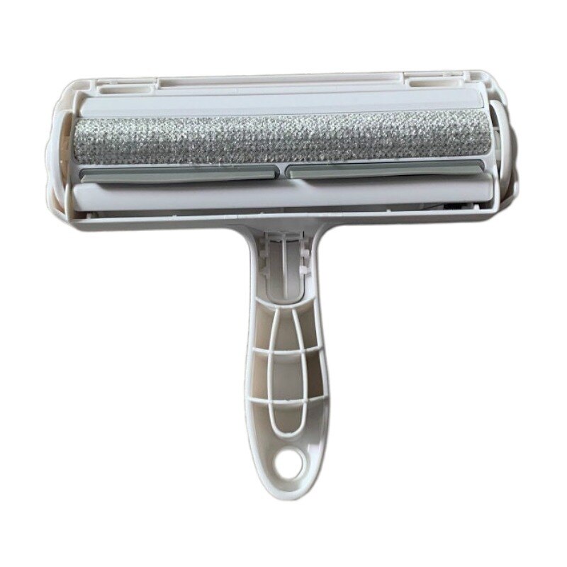 Rodillo para quitar pelo de mascota, cepillo para quitar pelo de 2 vías, para limpiar alfombras, quita pelos de perro y pelusas de gato: Gray