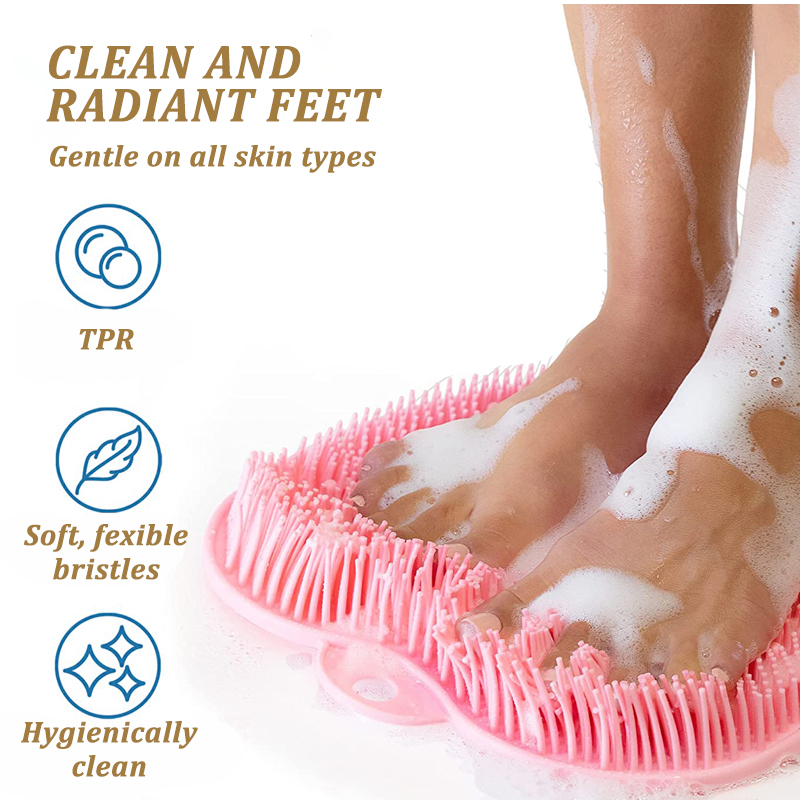 Brosse de Massage exfoliante pour douche, salle de bain, coussinets de Massage des pieds, brosse de Massage du dos paresseux, lavage du corps, outil de bain