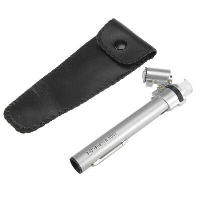 100x Zoom Microscope Magnifier Macro Lens with LED + UV Light for Mobile Phone