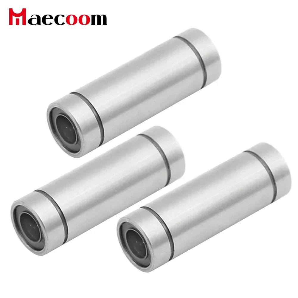 2 stuks Lineaire Kogellagers LM6LUU LM8LUU LM10LUU LM12LUU 6mm 8mm 10 Deel Bush Bus 3D Printers onderdelen Aluminium Accessoires