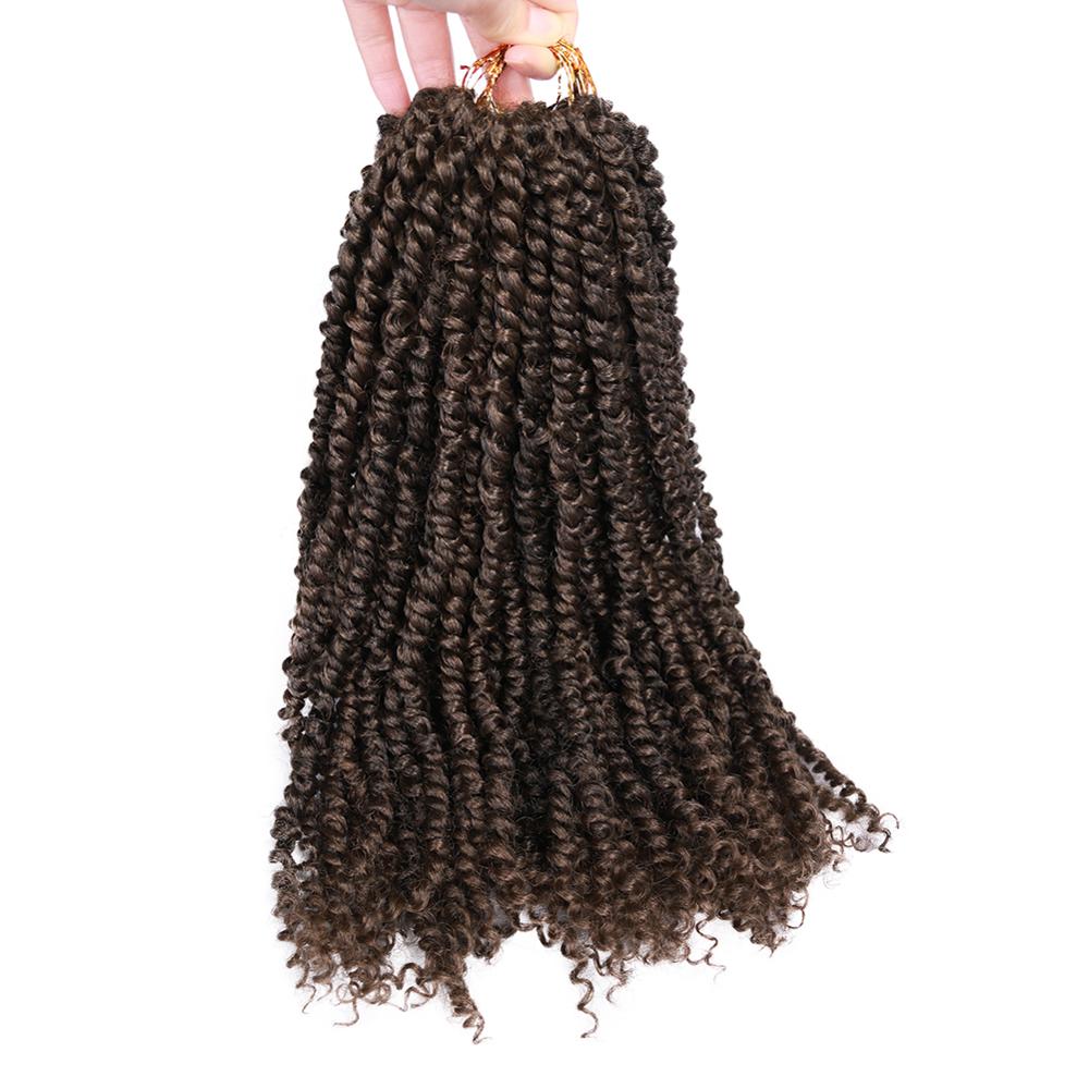 HANNE Crochet Passion Twist 24 Strands in One Hair Black/Brown Extensions Synthetic Hair For Women: 1b 30 / 3Pcs/Lot