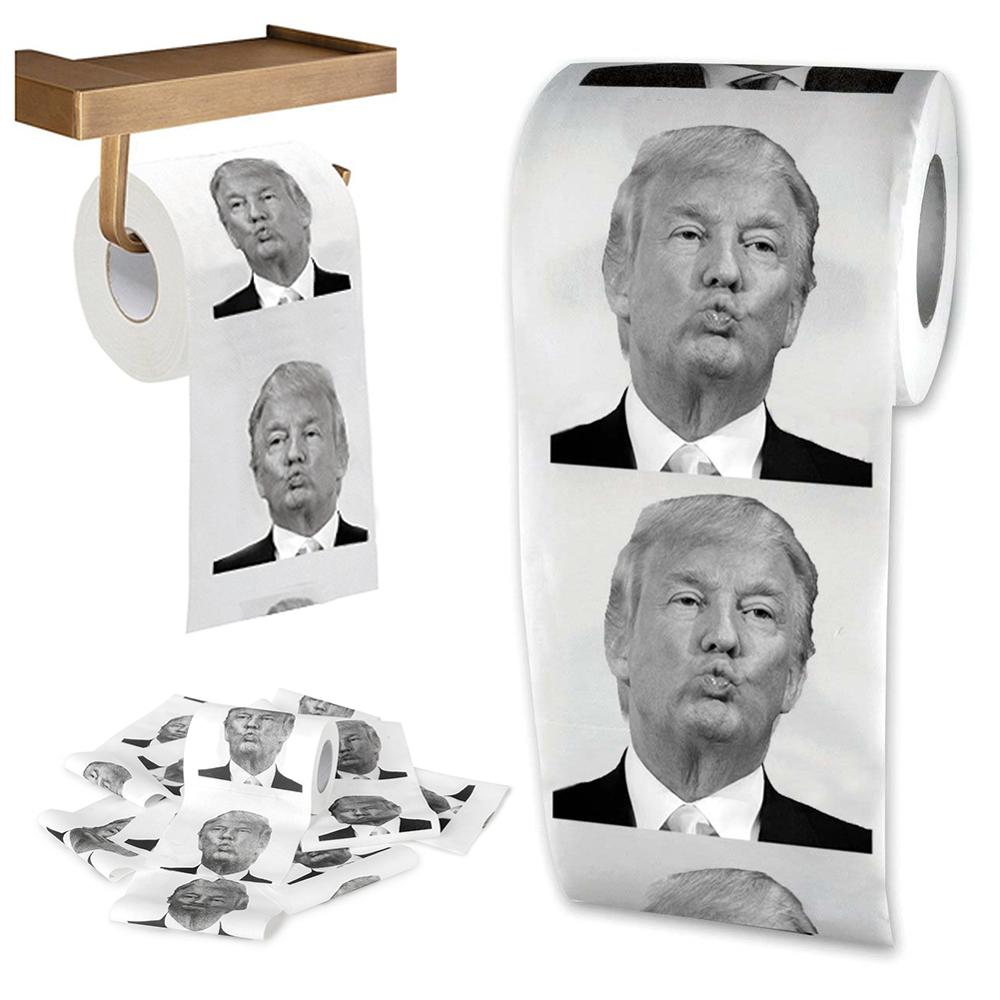 Président papier toilette rouleau Gag blague Unique papier toilette fournitures pour la maison papiers à rouler papier hygiénique drôle