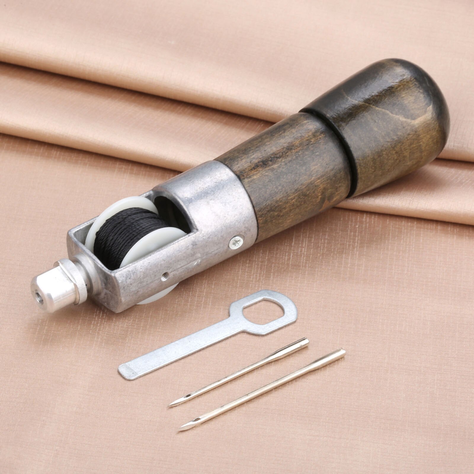Leather Sewing Stitching Tool Leather Hand Sewing Machine Waxed Thread Leather Craft Edge Stitching Belt Strips Shoemaker Tool: a