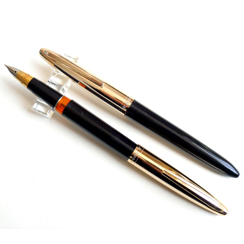 Pluma estilográfica wing sung 233, pluma estilográfica clásica con tapa de aluminio y acero iridio,