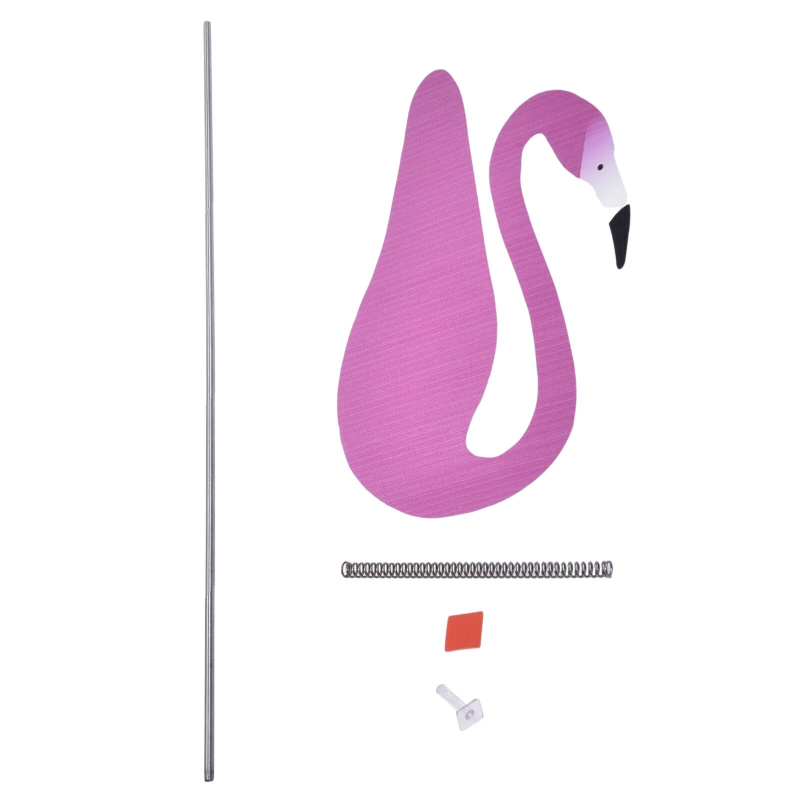 Trädgård flamingo vindindikator nyckfull roterande fågelskulptur helt underbar unik dynamisk fågelträdgård dekoration
