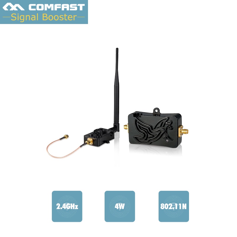 4W 4000mW 802.11b/g/n Wifi Wireless Verstärker Router Comfast 2,4 Ghz WLAN Signal Booster Breitband verstärker mit Antenne