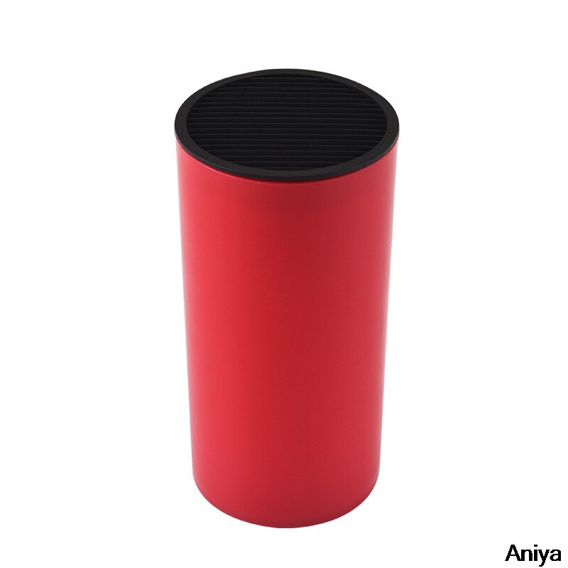 Nadruk drewniany uchwyt noża stojak nożyczki kuchenne nóż organizator włożony stojak robić przechowywania stojak ociekacz zestaw akcesoriów kuchennych: czerwony nóż uchwyt