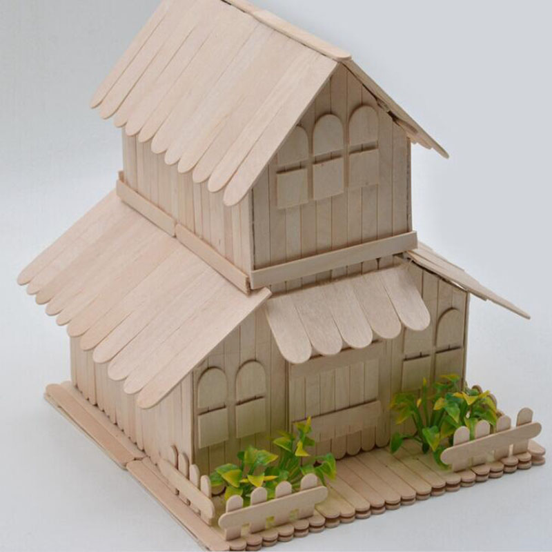 50 Pcs/lot Wooden Ice Cube Ice Cream Sticks Candy Bar Accesorios Crafts Making Ice Cream Maker Mold Tools Party Popsicle Stick