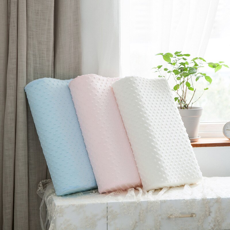 Almohada ortopédica de espuma viscoelástica para el hogar y el dormitorio, cojín de rebote lento para el cuello, 50x30Cm, ayuda a dormir